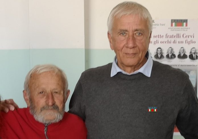 Con Adelmo Cervi figlio di Aldo Cervi