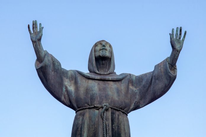Saint Francis of Assisi, statue